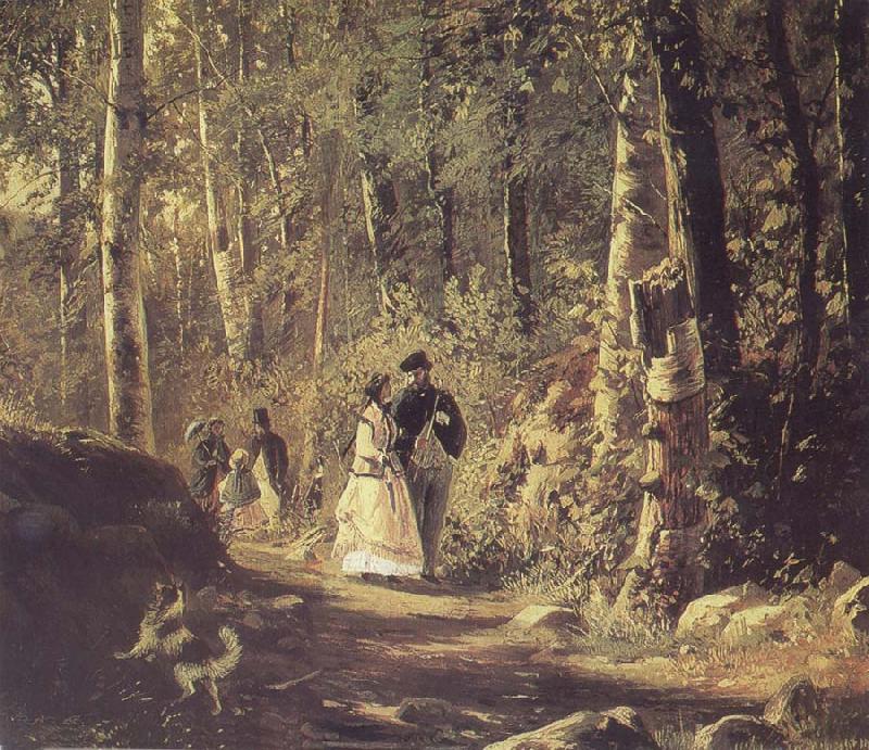 Ivan Shishkin A Stroll in the Forest